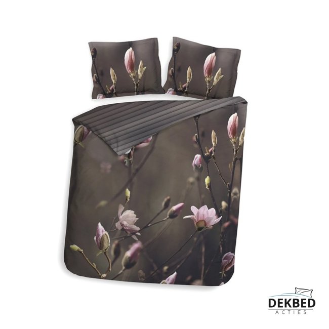 Dekbedovertrek magnolia bloemen