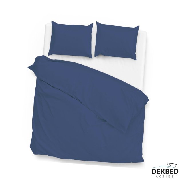 Blauw dekbedovertrek