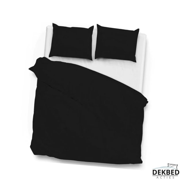 Dekbedovertrek zwart