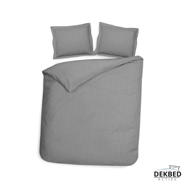 Dekbedovertrek grijs