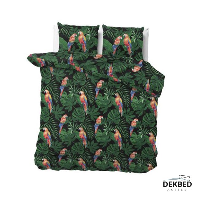 Dekbedovertrek papegaaien