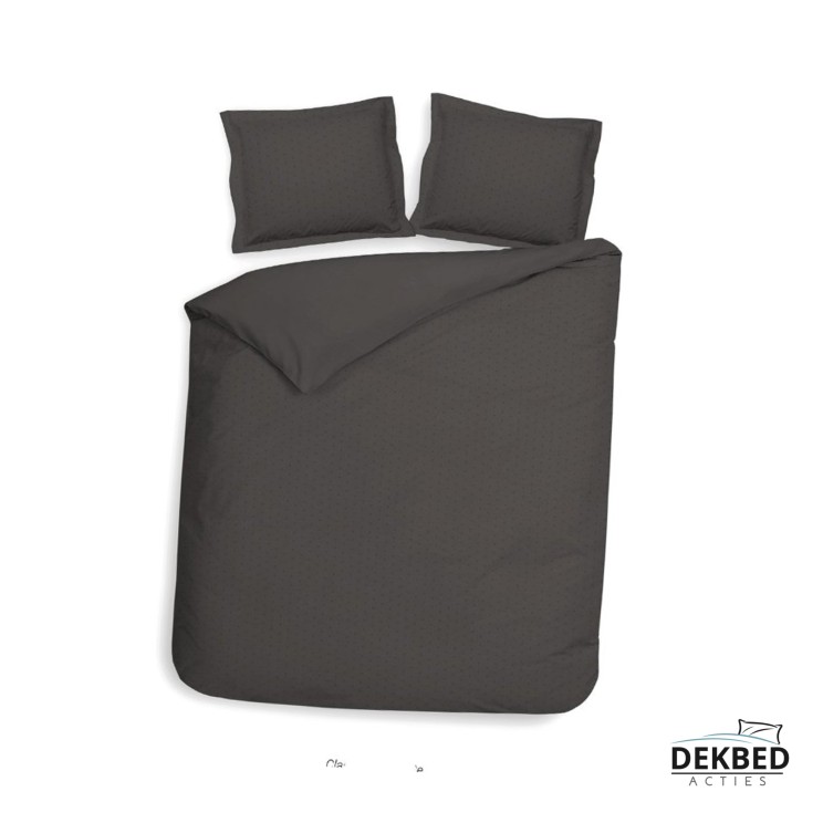 Antraciet donker dekbedovertrek