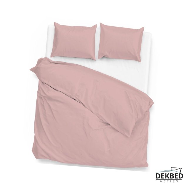 Dekbedovertrek oud roze