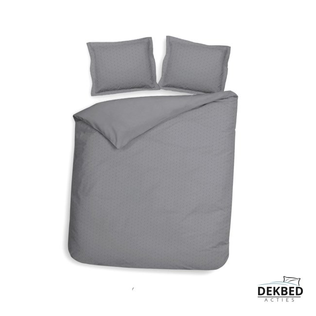 Dekbedovertrek zilvergrijs
