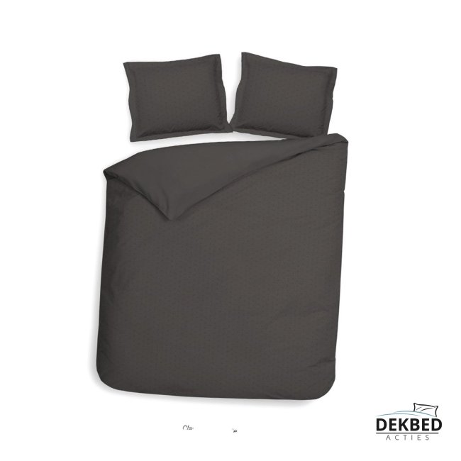 Antraciet donker dekbedovertrek