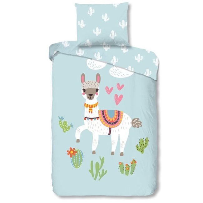 Kinder dekbedovertrek met alpaca