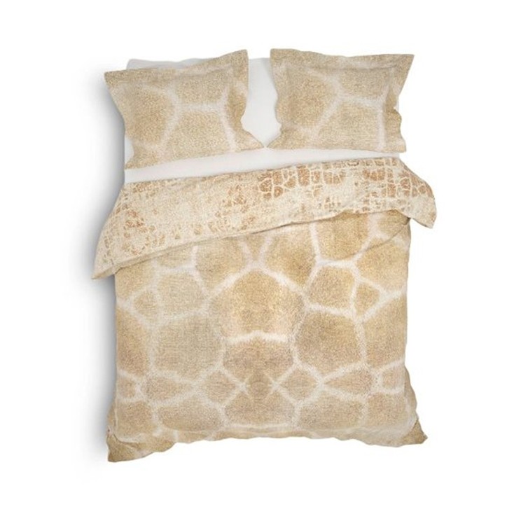 1 persoons, 2 persoons,Lits-jumeaux en Lits-jumeaux XL dekbedovertrek katoen 2 kanten Giraffe huid print