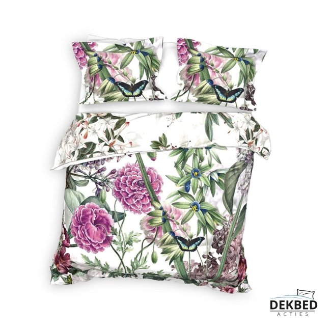 Kleurrijk bloemen dekbedovertrek